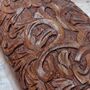 Wooden Floral Carved Chest, thumbnail 2 of 8