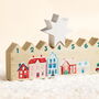 Personalised Festive Town Wooden Christmas Advent Countdown, thumbnail 2 of 2