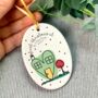 Personalised First Christmas New Home Oval Decoration, thumbnail 1 of 2
