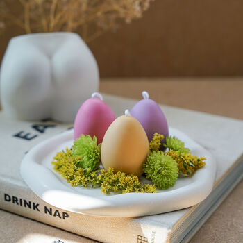 Handmade Soy Wax Easter Egg Candle Box Set Of Six, 2 of 10