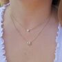Layered Letter Heart Necklace, thumbnail 4 of 6