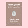 Clear Quartz Keepsake Token Clarity Gift, thumbnail 1 of 3