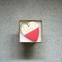 Ceramic Hanging Pink Love Heart Decoration, thumbnail 2 of 3