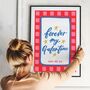 Forever My Galentine Personalised Friendship Print, thumbnail 6 of 6