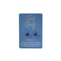 Just Smile Sodalite Earrings On Gift Card, thumbnail 1 of 3