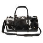 Black And White Pony Hair Leather Classic Duffle, thumbnail 2 of 8