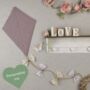 Lilac And Cream Baby Room Wall Kite, Baby Shower, thumbnail 1 of 10