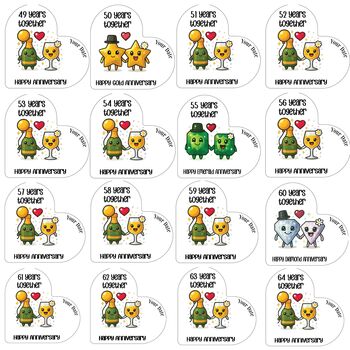 Personalised Acrylic Heart Plaque Anniversary Gift For Couples, 10 of 11