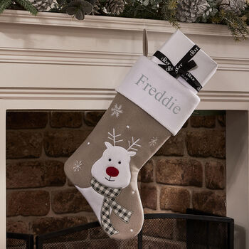 Personalised Grey Christmas Stocking Collection, 3 of 5
