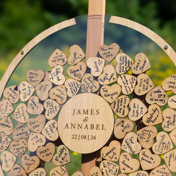 Personalised Transparent Wedding Guest Book, 8 of 11