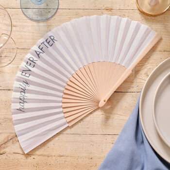 Five X Wedding Fans White Happily Ever After, 3 of 3