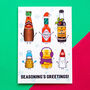 'Seasoning's Greetings' Funny Christmas Card, thumbnail 3 of 4