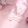 Sterling Silver Open Moon Ear Threaders, thumbnail 1 of 9