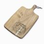 Personalised Clumber Spaniel Engraved Acacia Serving Board, thumbnail 2 of 2