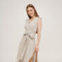 Linen Wrap Dress For Women, thumbnail 7 of 12