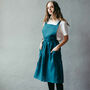 Crossover Linen Pinafore Apron, thumbnail 1 of 12