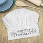 Personalised Classic Head Chef's Hat, thumbnail 4 of 5