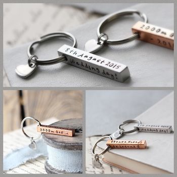 Personalised Copper Bar Keyring, 8 of 12
