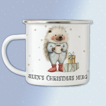 Hedgehog Christmas Mug, 4 of 6