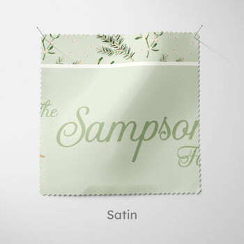 Personalised Green Woodland Christmas Cushion, 7 of 7