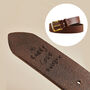 Personalised Men's Leather Belt With Your Handwriting, thumbnail 1 of 6