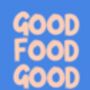Good Food Good Mood Blue Print | Kitchen Wall Art, thumbnail 3 of 3