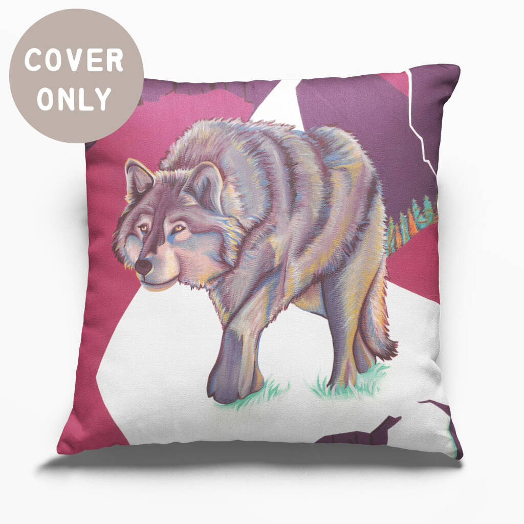 Wolf Animal Cushion Cover, 1 of 12