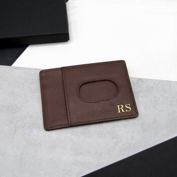 Handmade Personalised Rfid Leather Credit Card Holder, 2 of 7