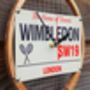 Wimbledon Tennis Racket Wall Clock, thumbnail 3 of 7