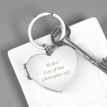 Personalised Heart Photoframe Keyring, 5 of 6