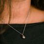 Slim Elegant Small Tear Drop Pendant Necklace, thumbnail 1 of 8