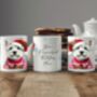 Personalised West Highland Terrier In Christmas Jumper Mug, thumbnail 2 of 2