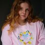 Spring Embroidered Wreath Sweater, thumbnail 4 of 8