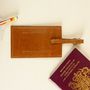 Leather Luggage Tag And Passport Cover Set Personalised, thumbnail 6 of 8