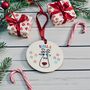 Personalised Reindeer Tree Ornament, thumbnail 2 of 2