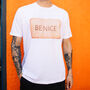 Be Nice Men’s Biscuit Graphic T Shirt, thumbnail 1 of 3