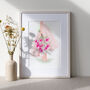 Magnolias Flower Person Illustrated Print, thumbnail 1 of 2