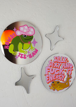 Silly, Sexy, Fuck It Energy Frog Disc Mirror, 2 of 2