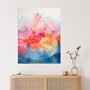 Natural Geometry Multicoloured Mountains Wall Art Print, thumbnail 1 of 6