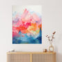 Colourful Geometric Mountains Modern Nature Wall Art Print, thumbnail 1 of 5