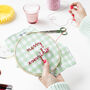 Merry Everything Gingham Embroidery Hoop Kit, thumbnail 9 of 10