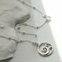 Sterling Silver Ocean Wave Necklace, thumbnail 4 of 6