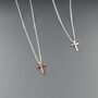 Sterling Silver Cross And Chain, thumbnail 4 of 4