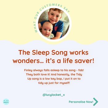 Personalised Children's Music Album | Custom Baby Lullabies And Award Winning Songs, 11 of 12