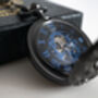 Steampunk Cog Pocket Watch Gunmetal; The Armstrong Two, thumbnail 10 of 10