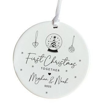 Personalised First Christmas Together Ornament Gift, 2 of 7