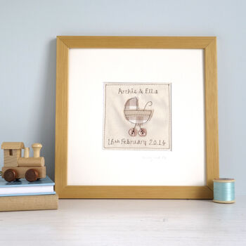 Personalised New Baby Girl Picture Gift, 6 of 12