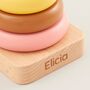 Personalised Rainbow Wooden Stacker Toy 12m+, thumbnail 3 of 4