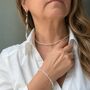 Dainty Freshwater Pearl Beaded Necklace, thumbnail 5 of 12