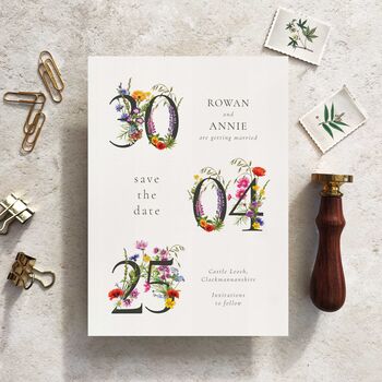 Wildflower Meadow Wedding Invitation Suite, 2 of 12